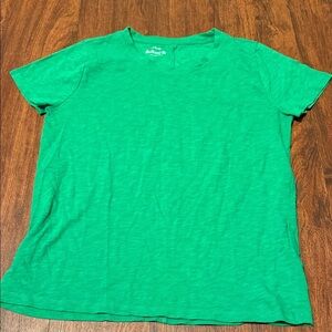Casual Green Short Sleeve Tee